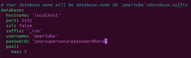 A terminal section showing a modified password variable.