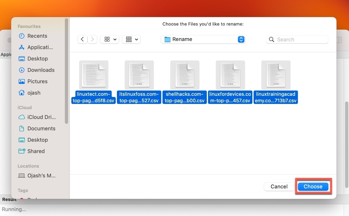 Navigate To The Folder Containing Files Select Them And Click Choose