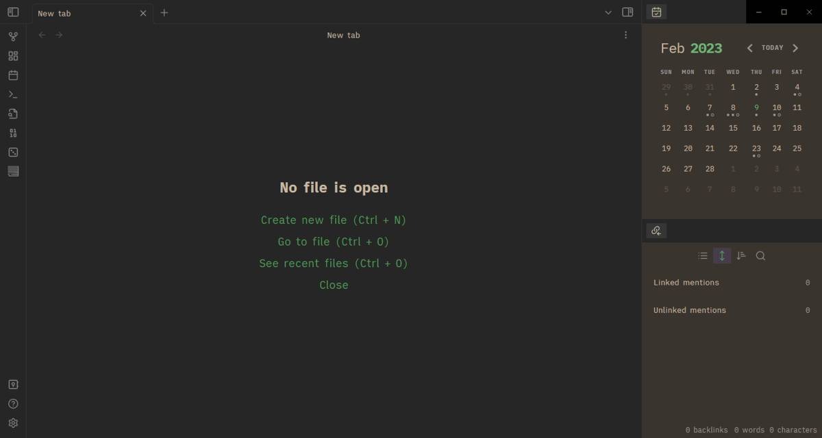 Calendar plugin overview in Obsidian.