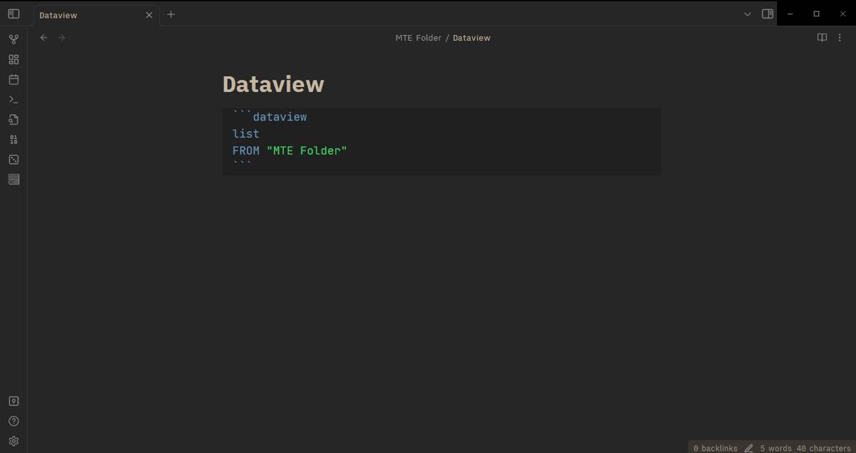 Dataview plugin overview in Obsidian,