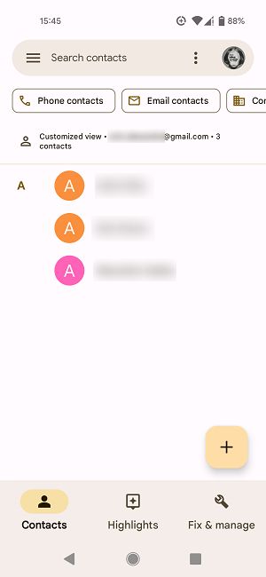 Label contacts view only in Google Contacts app. 
