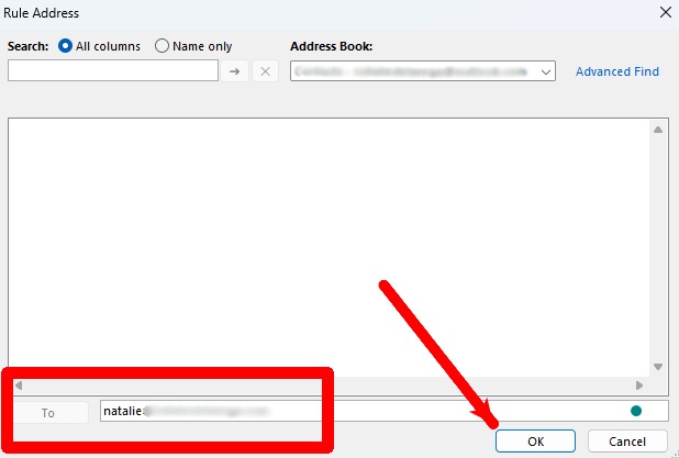Add forwarding address in legacy Outlook for Windows.