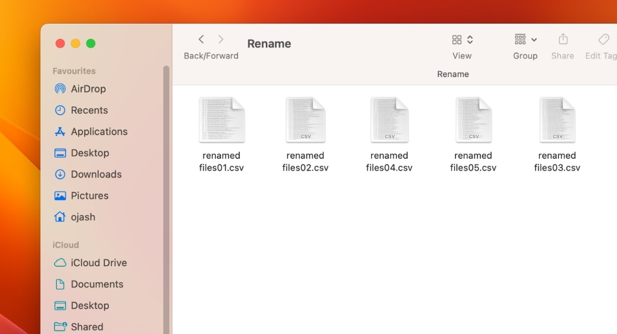 Renamed Batch Files In A Folder