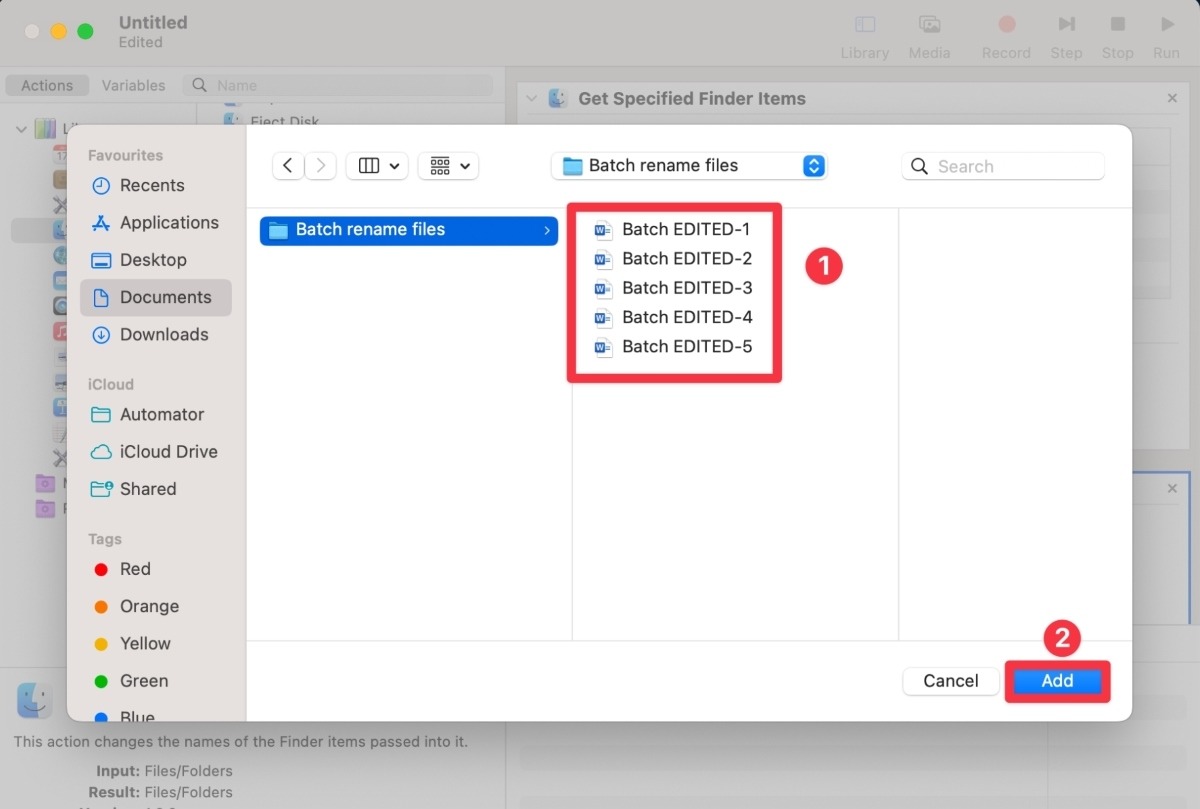 Select The File Batch And Click Add