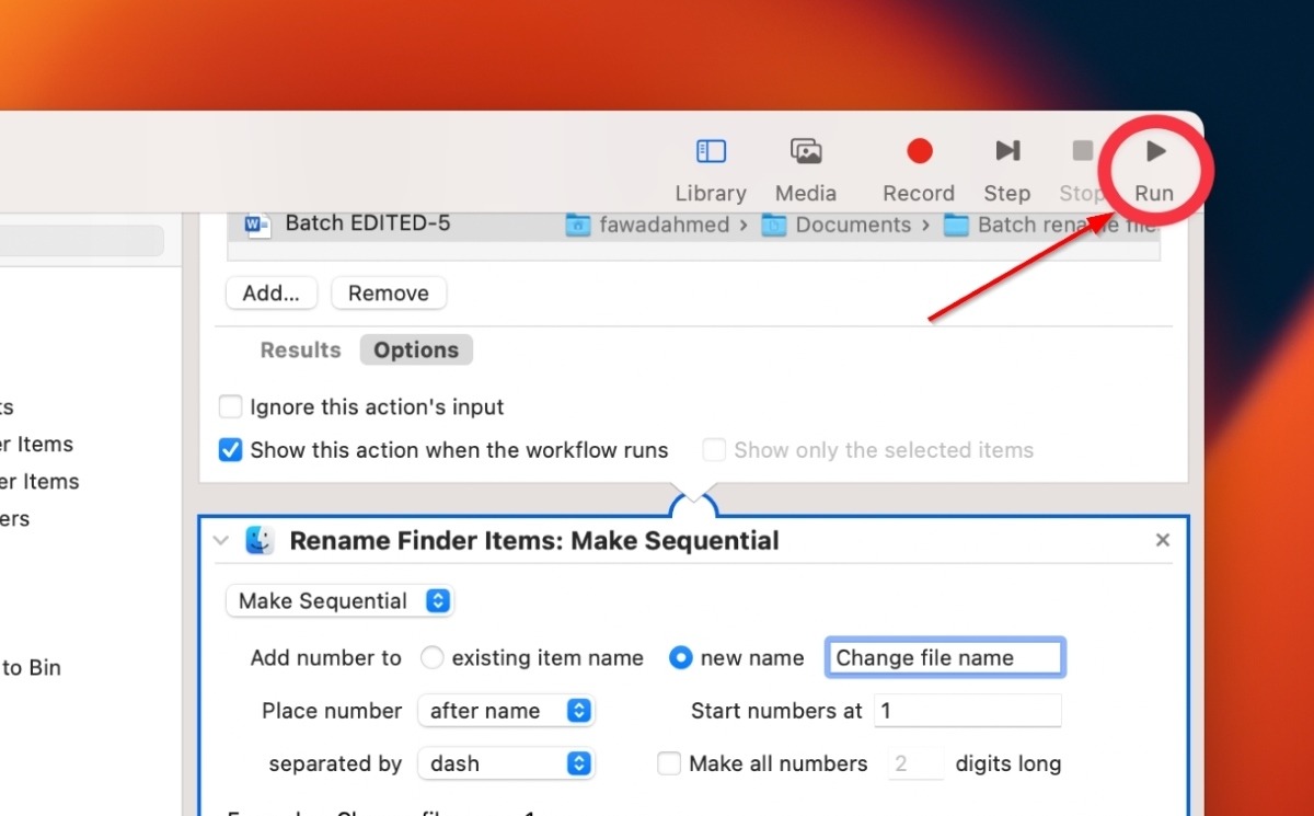 Select The Run Button At The Top Right Corner