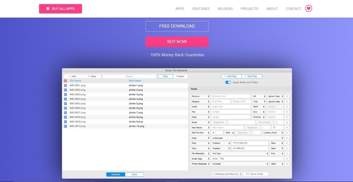 Smart File Renamer For Mac