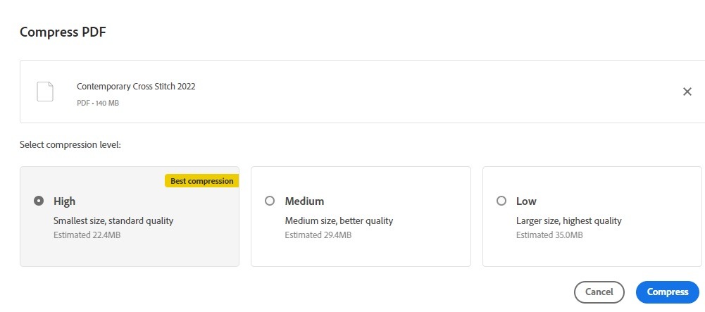 Ways To Compress Pdf Documents On Desktop And Mobile Adobe Compressor Level