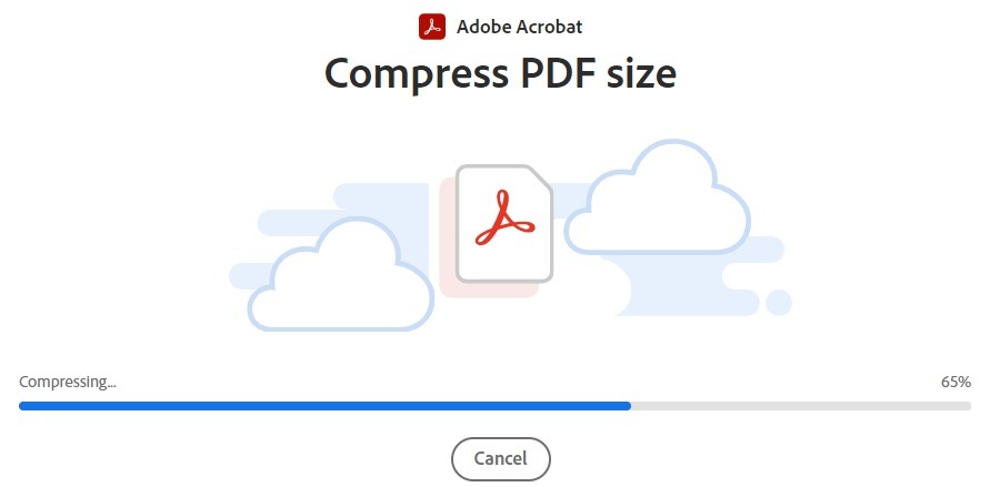 Ways To Compress Pdf Documents On Desktop And Mobile Adobe Compressor Progress
