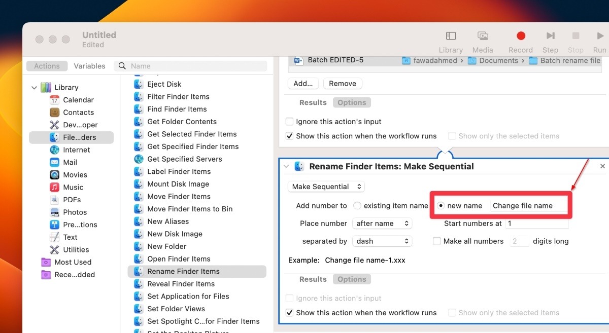 Write The Name You Want To Use For Renaming Batch Files