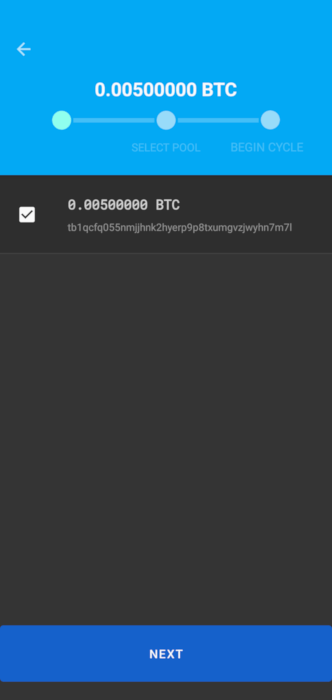 A Samourai Wallet screenshot showing the wallet's UTXO list.