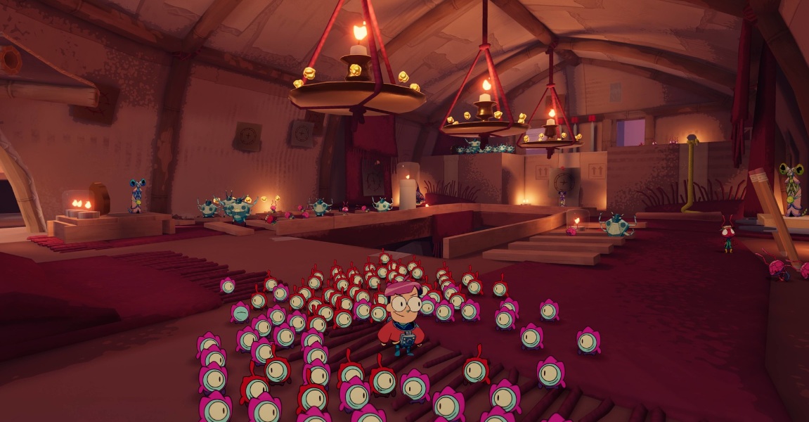 Tinykin in-game view. 