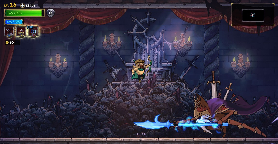 Rogue Legacy 2 in-game view. 