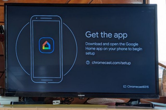 Chromecast Setup Screen