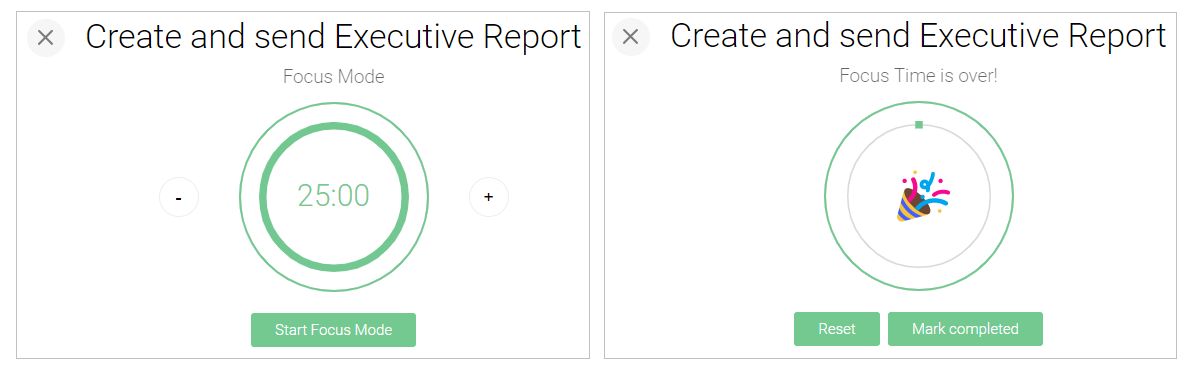 Eisenhower.me Focus Mode