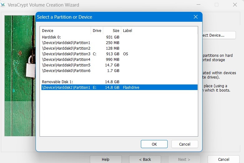 Encrypt Usb Drive Veracrypt Select Volume Location Flash Drive