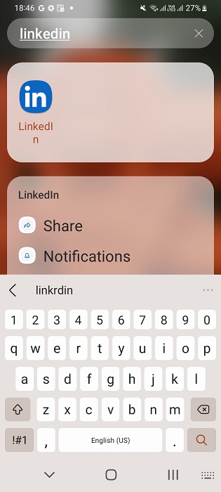 App found on Android phone homescreen despite being hidden.