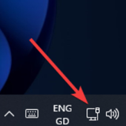 Clicking on the system tray to bring up Quick Settings.