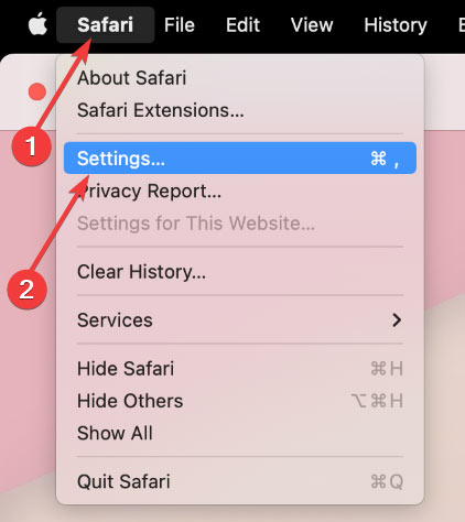Mac Cache Safari Setting Menu