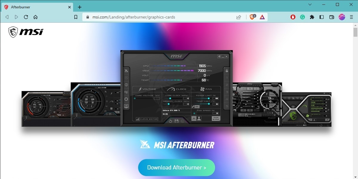 Overclocking Gpu Afterburner Download Msi Afterburner