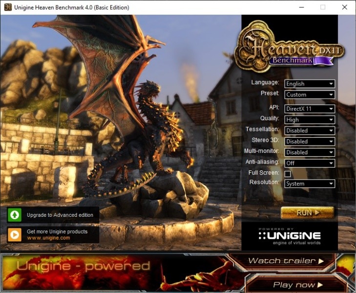 Overclocking Gpu Afterburner Unigine Heaven Main Screen