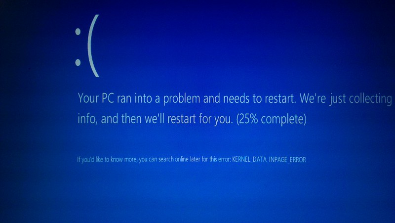 Blue screen of death issue in Windows due to driver malfunction. 