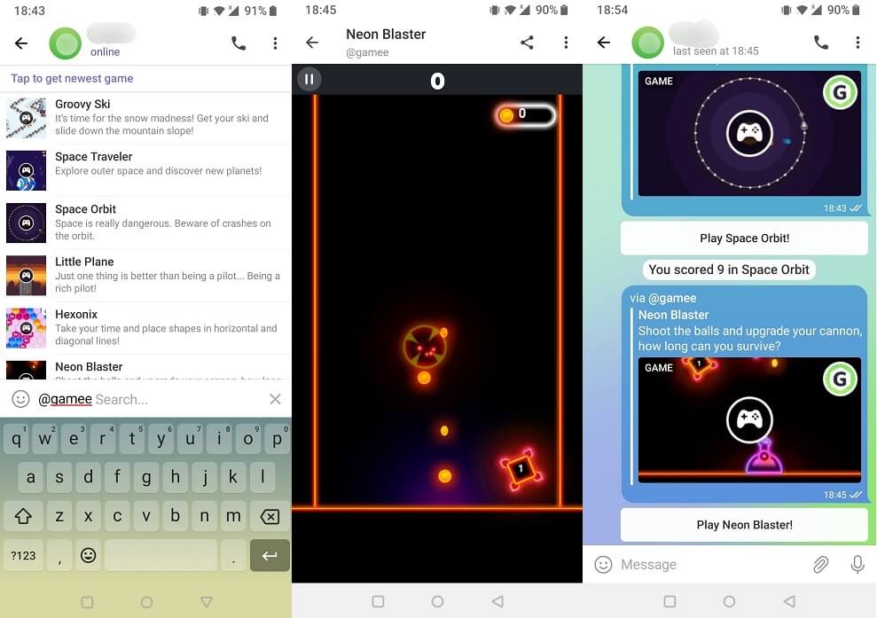 Telegram gaming side overview.