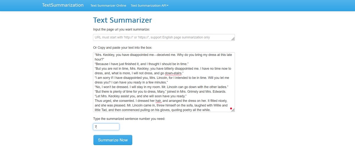 best-summarizing-tools-textsummarization TextSummarization website overview in browser.