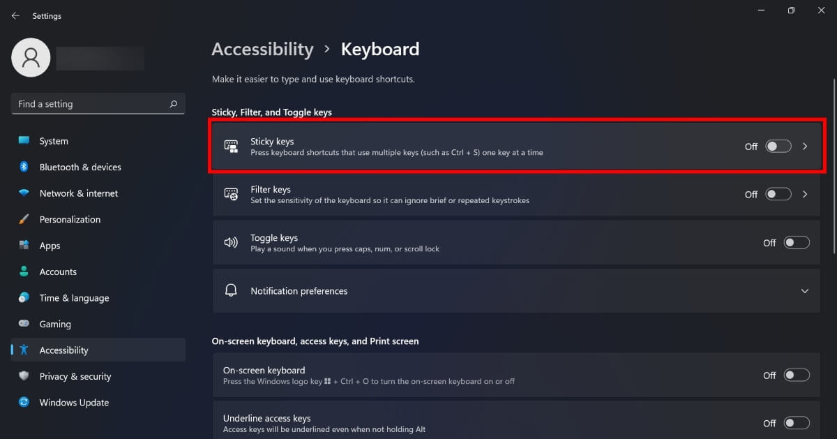 Toggling off "Sticky Keys" in Windows under Accessibility. 