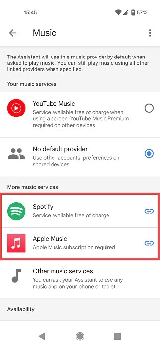 Adding new music service to Google Maps for Android.