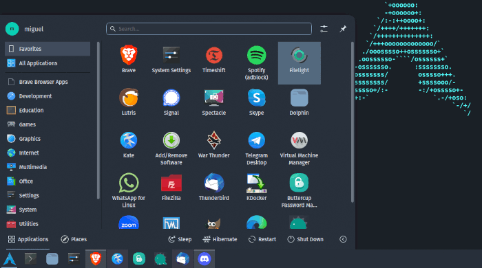 Distropick Plasmamenu