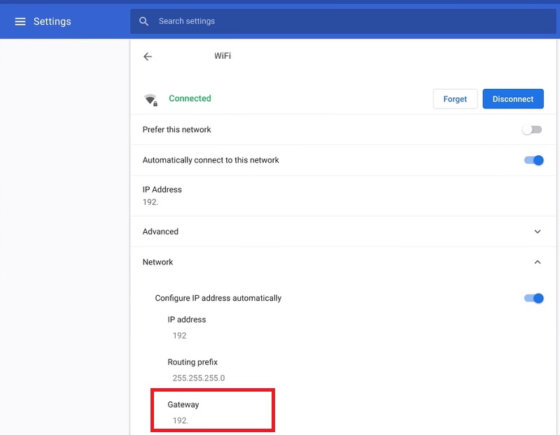How To Find Your Routers Ip Address Chromeos 1