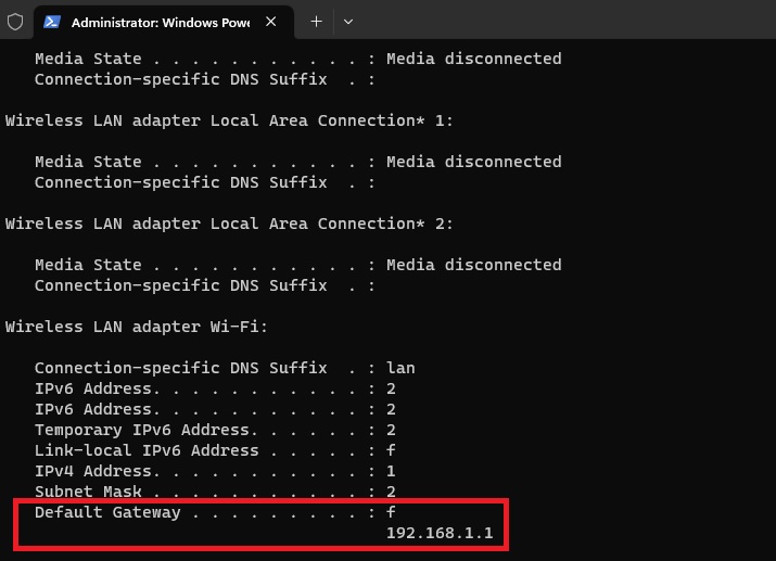 How To Find Your Routers Ip Address Ipconfig Default Gateway