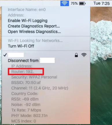 How To Find Your Routers Ip Address Mac Option