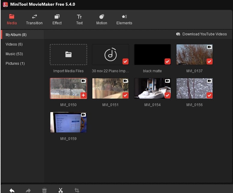 Minitool Moviemaker Add Movie