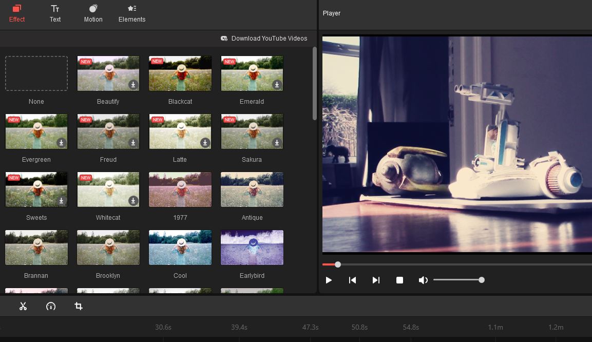 Minitool Moviemaker Effects Grade