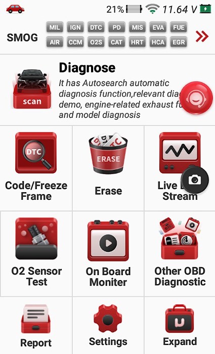 Mucar Scanner Diagnose
