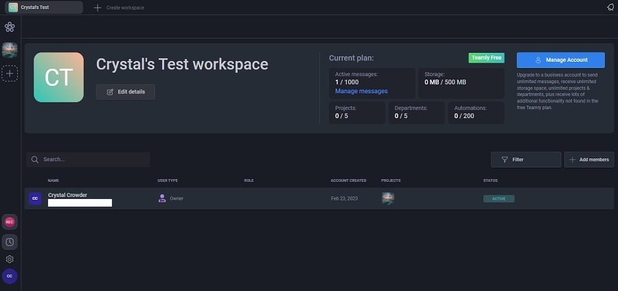 Teamly Review Settings Page