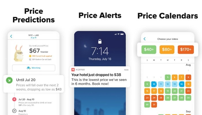Hopper app overview.