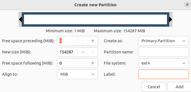 Ubuntuhome Newpartition