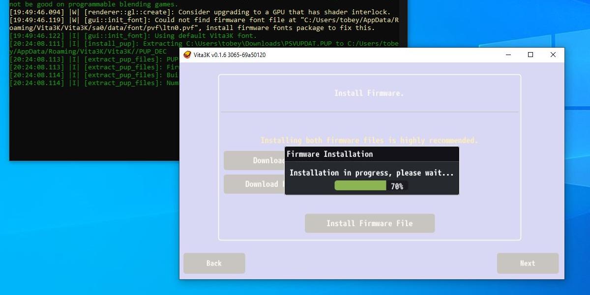 Vita3k Installfirmware