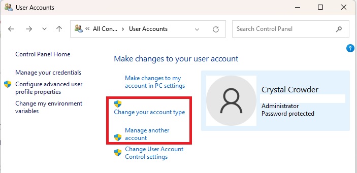Ways To Change The Administrator On Windows Control Panel Manage