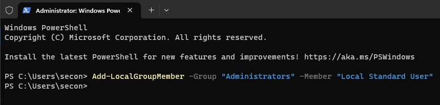 Ways To Change The Administrator On Windows Powershell Admin