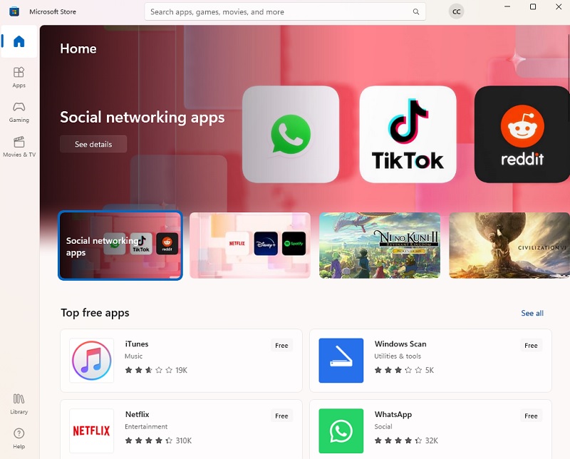 Microsoft Store apps overview.