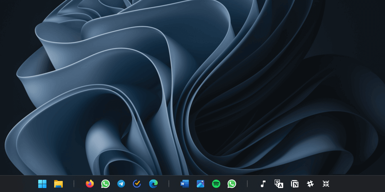 Adding A Separator Between Icons Windows 11