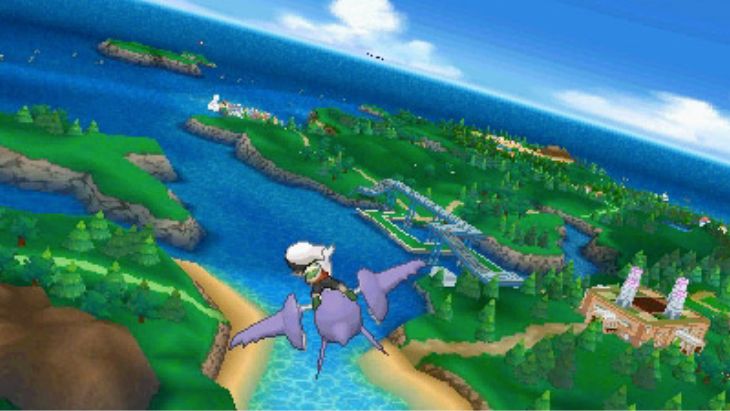 Pokemon Sapphire in-game image. 