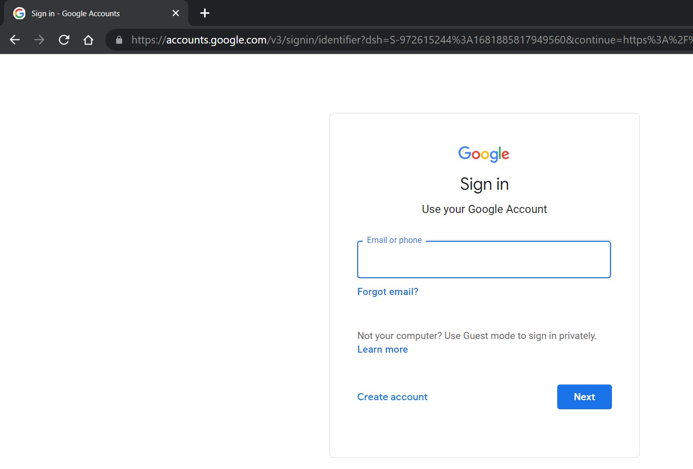 Chromebook Google Account Login
