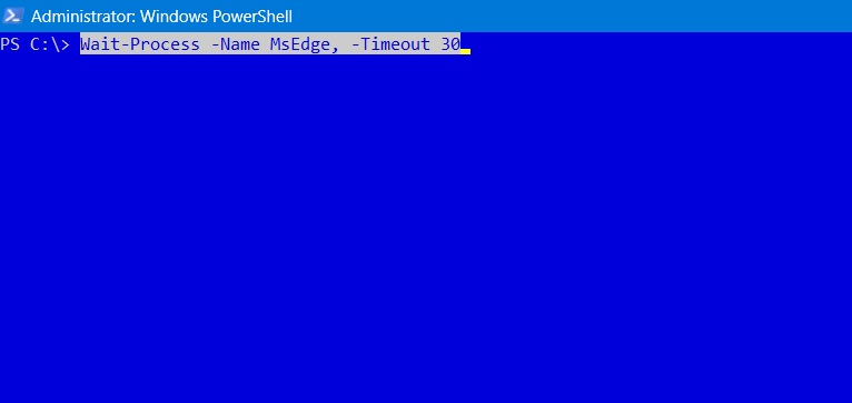 Essential Powershell Commands Wait Process