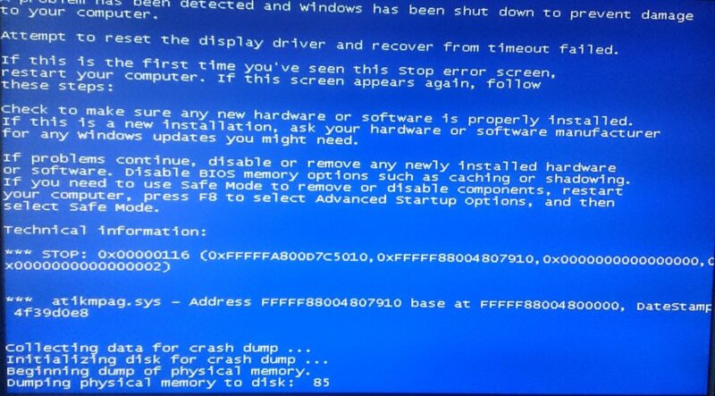 Graphics Card Not Working Dislpay Driver Crash