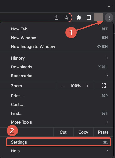 Playback Open Chrome Settings