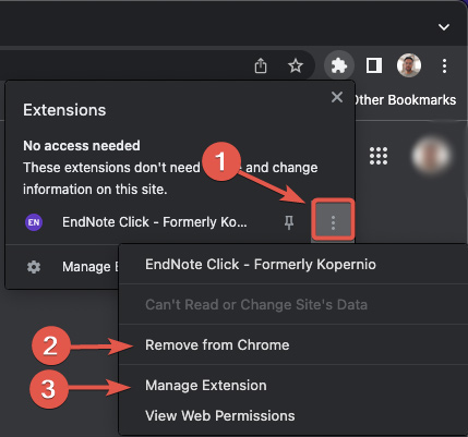 Playback Remove Or Manage Extension In Chrome